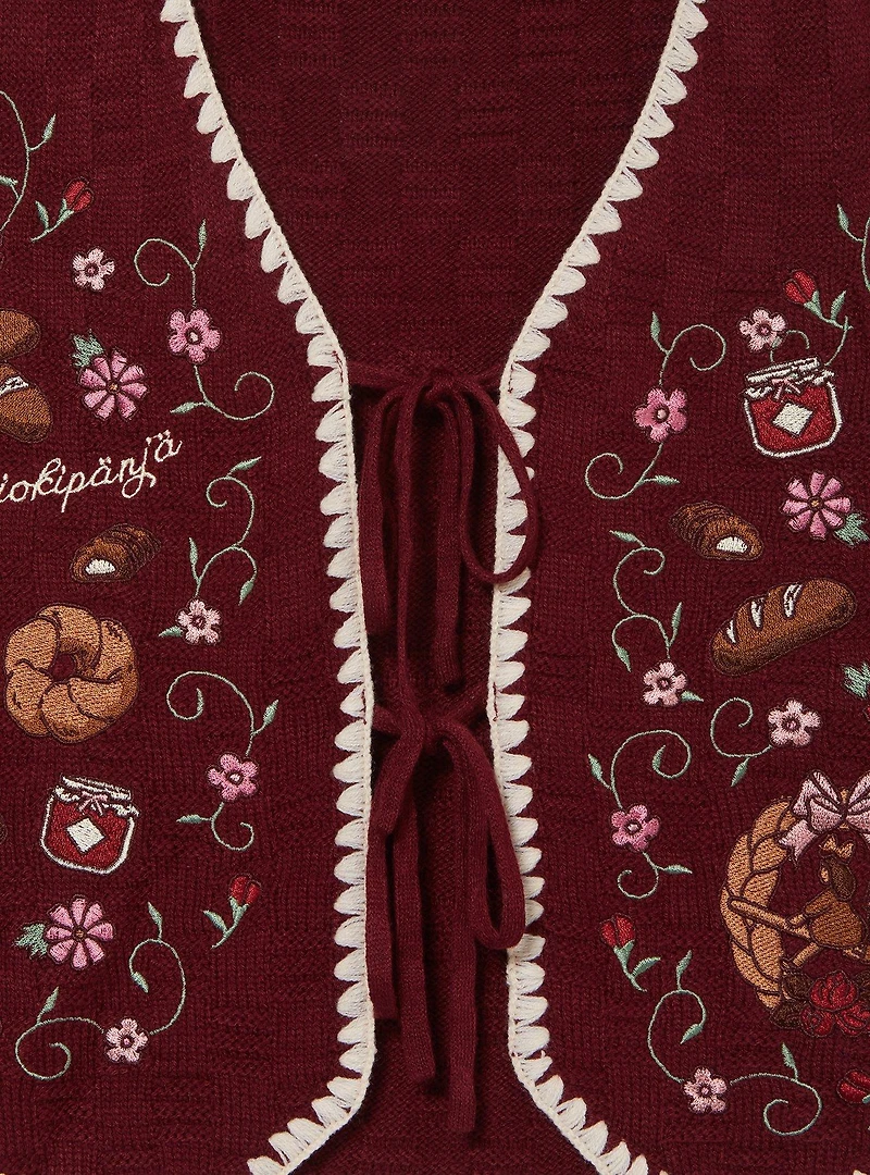 Studio Ghibli® Kiki's Delivery Service Bakery Embroidered Women's Vest — BoxLunch Exclusive