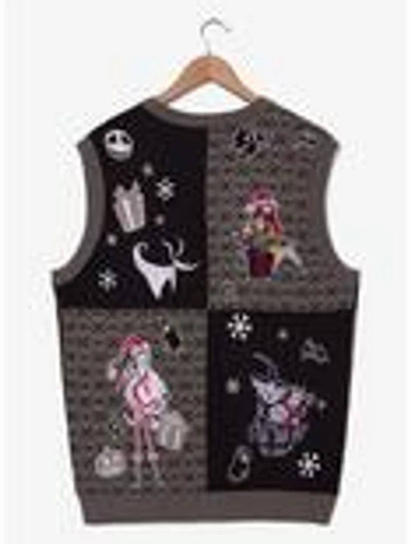Disney The Nightmare Before Christmas Holiday Icons Sweater Vest - BoxLunch Exclusive