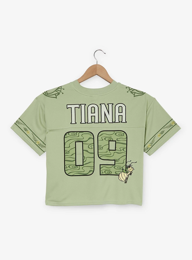 Disney The Princess and Frog Tiana Women's Cropped Football Jersey - BoxLunch Exclusive