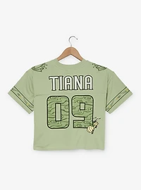 Disney The Princess and Frog Tiana Women's Cropped Football Jersey - BoxLunch Exclusive