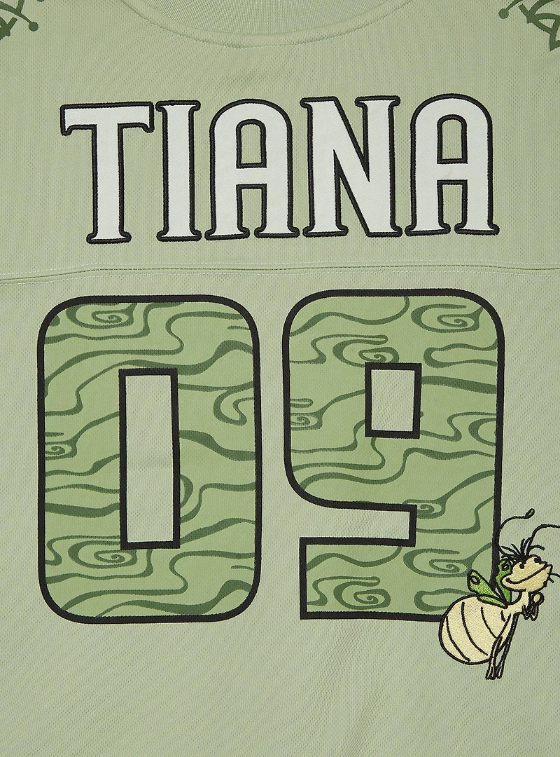 Disney The Princess and Frog Tiana Women's Plus Cropped Football Jersey - BoxLunch Exclusive