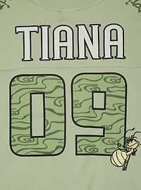 Disney The Princess and Frog Tiana Women's Plus Cropped Football Jersey - BoxLunch Exclusive