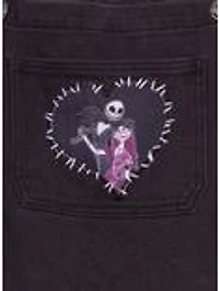 Disney The Nightmare Before Christmas Jack & Sally Patchwork Glow-in-the-Dark Women's Overalls - BoxLunch Exclusive