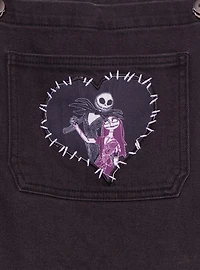Disney The Nightmare Before Christmas Jack & Sally Patchwork Glow-in-the-Dark Women's Overalls - BoxLunch Exclusive