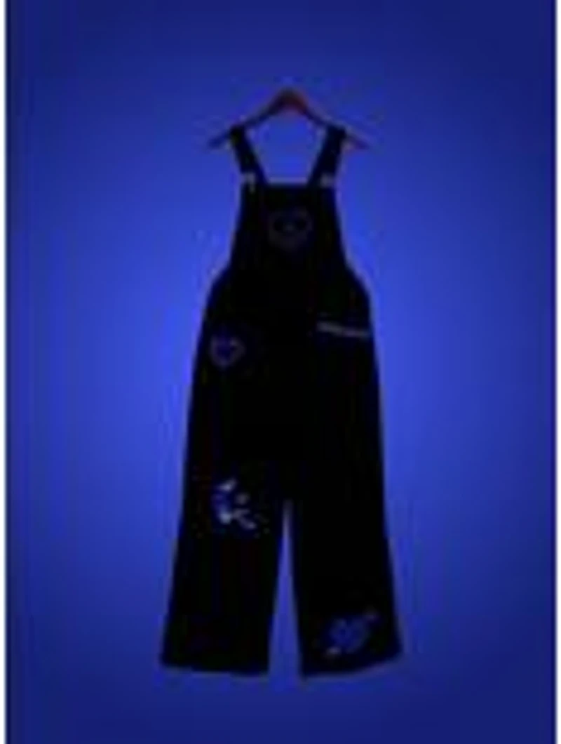 Disney The Nightmare Before Christmas Jack & Sally Patchwork Glow-in-the-Dark Women's Overalls - BoxLunch Exclusive