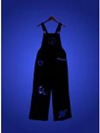 Disney The Nightmare Before Christmas Jack & Sally Patchwork Glow-in-the-Dark Women's Overalls - BoxLunch Exclusive