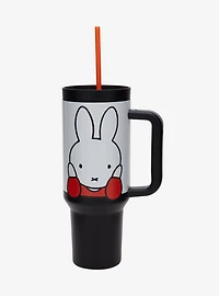 Miffy Face Straw Tumbler With Handle