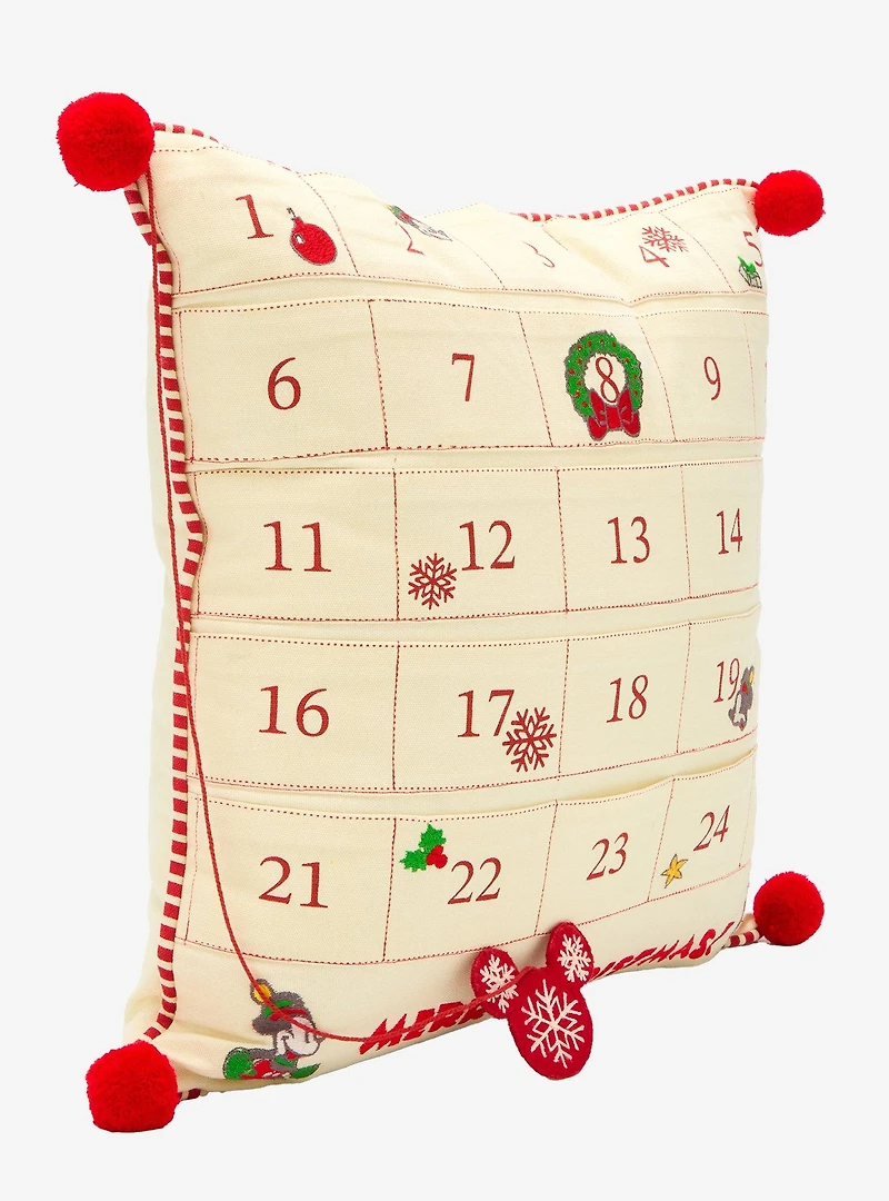 Disney Mickey Mouse Christmas Countdown Calendar Pillow — BoxLunch Exclusive