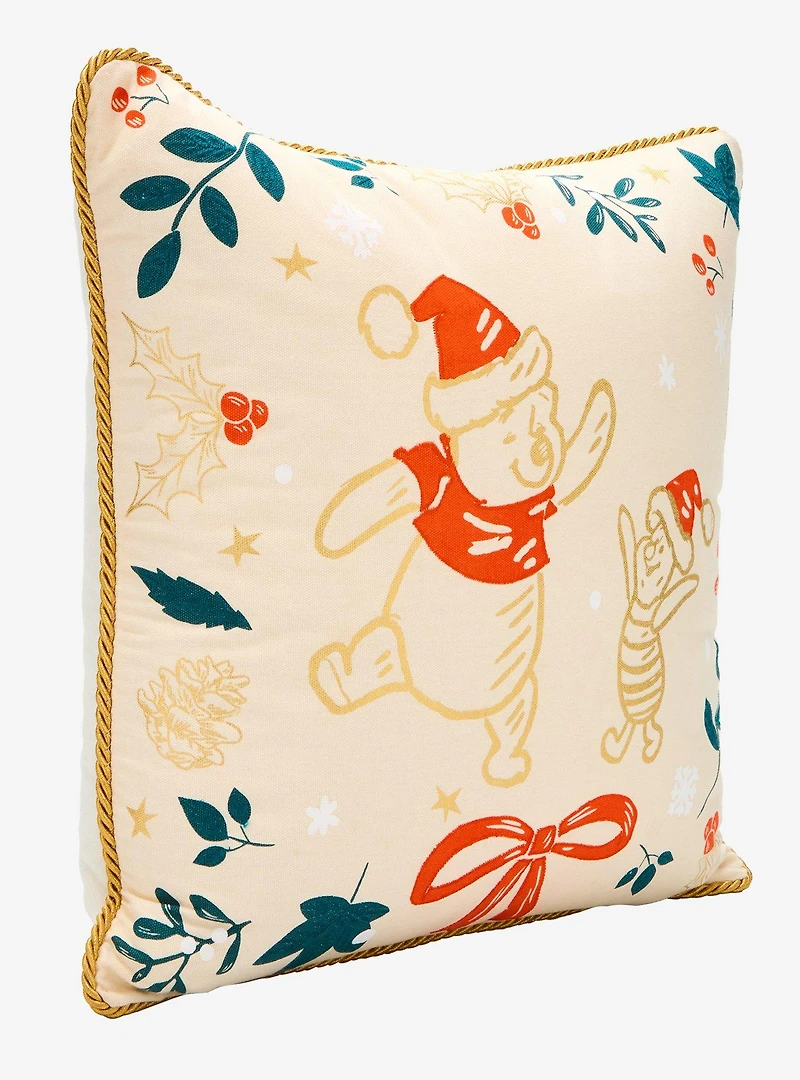 Disney Winnie the Pooh Piglet & Pooh Bear Holiday Pillow - BoxLunch Exclusive