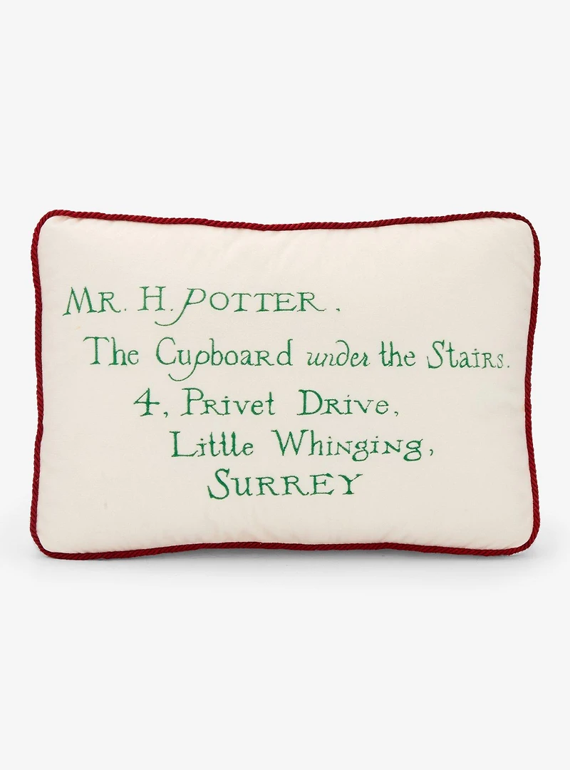 Harry Potter Hogwarts Letter Figural Pillow - BoxLunch Exclusive
