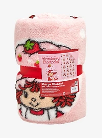 Strawberry Shortcake Allover Print Sherpa Throw - BoxLunch Exclusive