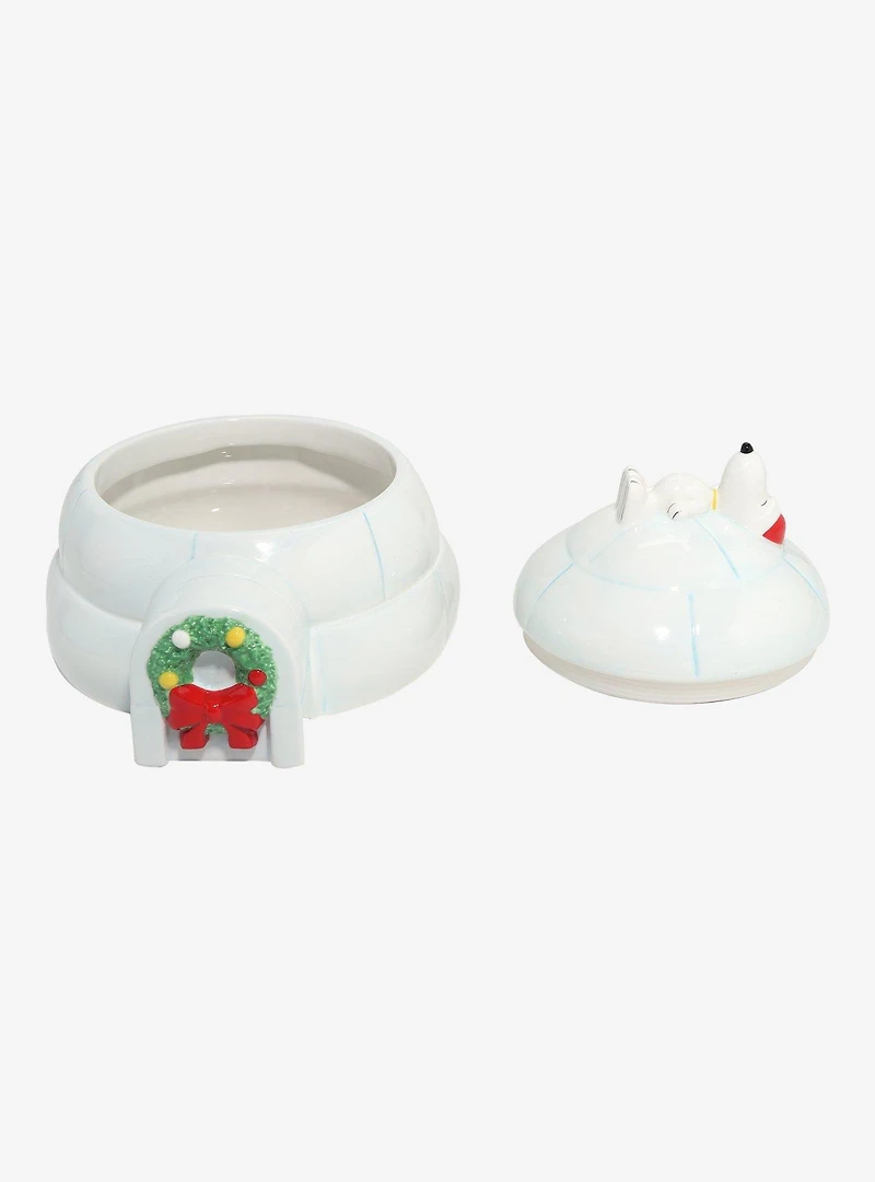 Peanuts Snoopy Igloo Figural Cookie Jar