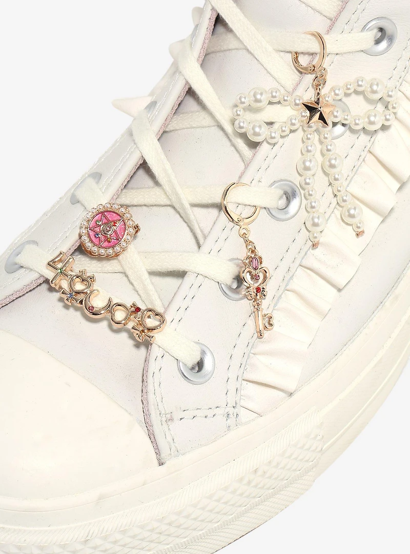 Sailor Moon Pearly Bow Shoe Charms