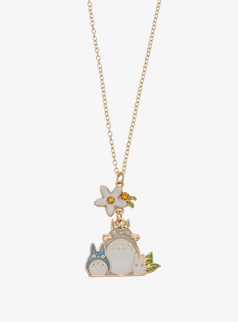 Studio Ghibli® My Neighbor Totoro Floral Totoros Charm Necklace - BoxLunch Exclusive