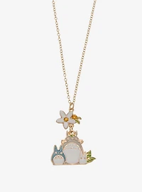 Studio Ghibli® My Neighbor Totoro Floral Totoros Charm Necklace - BoxLunch Exclusive