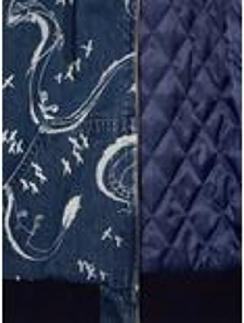 Studio Ghibli® Spirited Away Haku Allover Print Denim Zippered Hoodie - BoxLunch Exclusive