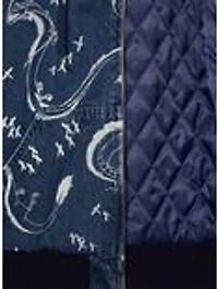 Studio Ghibli® Spirited Away Haku Allover Print Denim Zippered Hoodie - BoxLunch Exclusive