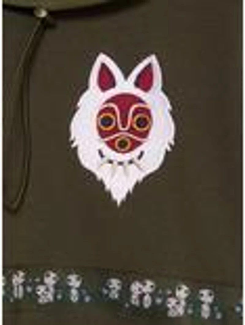 Studio Ghibli® Princess Mononoke Contrast Hoodie — BoxLunch Exclusive