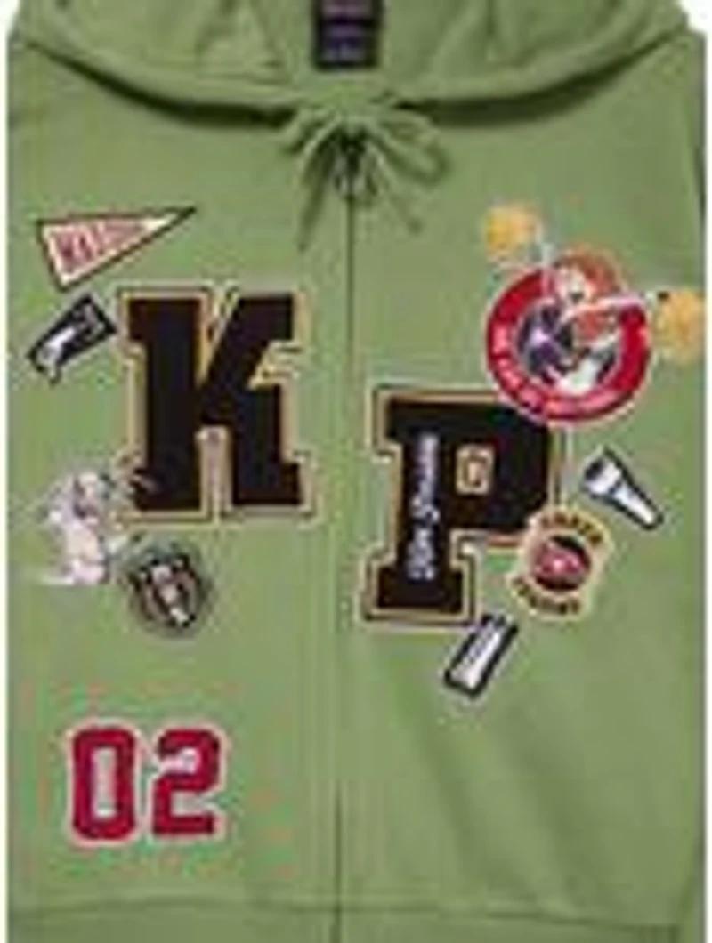 Disney Kim Possible Icon Patches Cropped Zippered Women's Hoodie - BoxLunch Exclusive