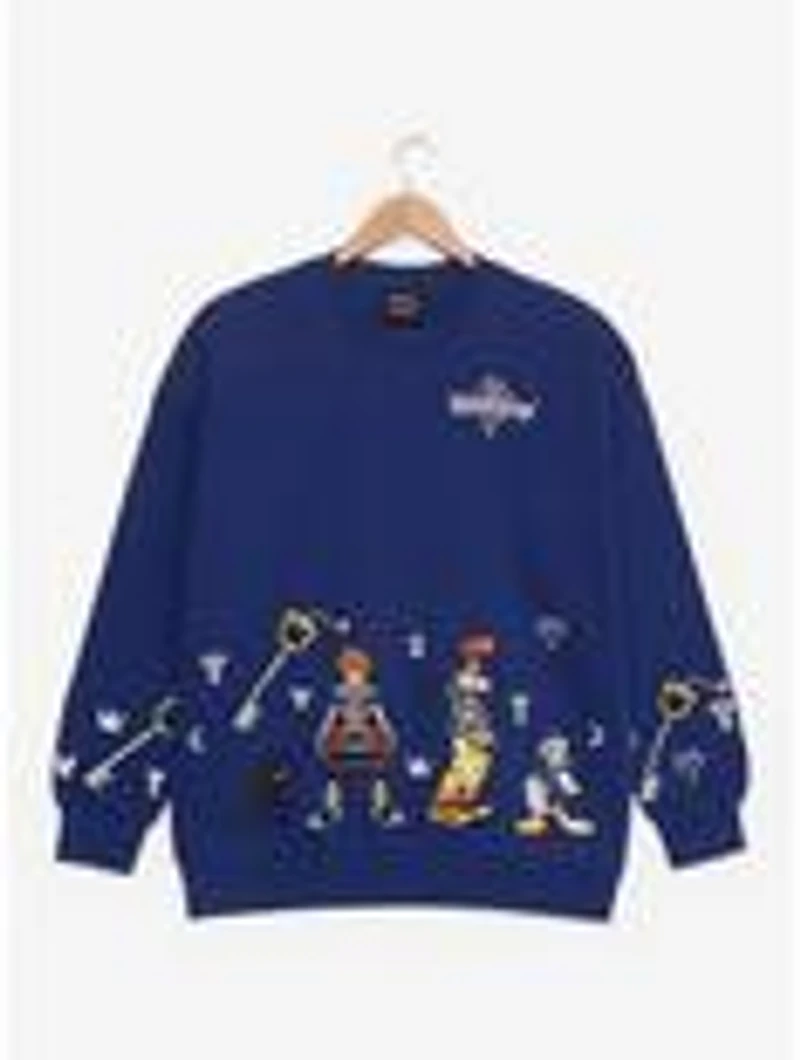 Kingdom Hearts Embroidered Crewneck — BoxLunch Exclusive