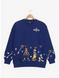 Kingdom Hearts Embroidered Crewneck — BoxLunch Exclusive
