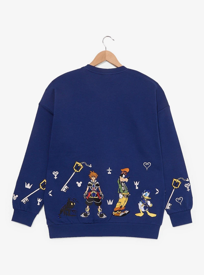 Kingdom Hearts Embroidered Crewneck — BoxLunch Exclusive