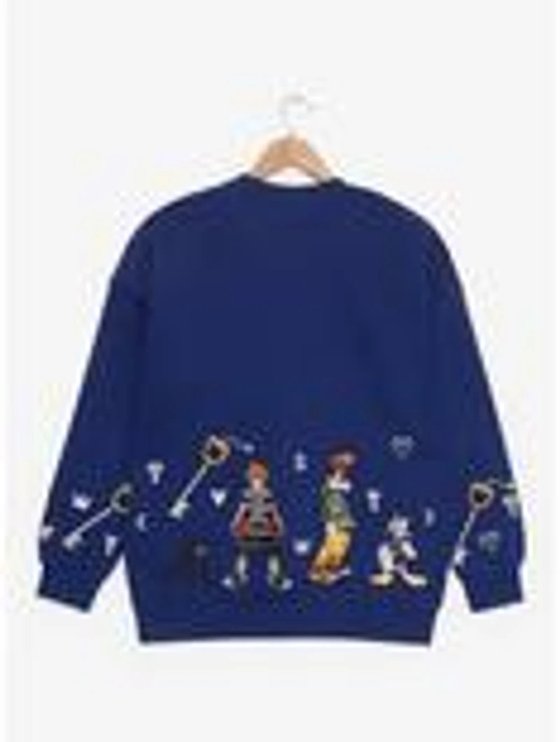 Kingdom Hearts Embroidered Crewneck — BoxLunch Exclusive