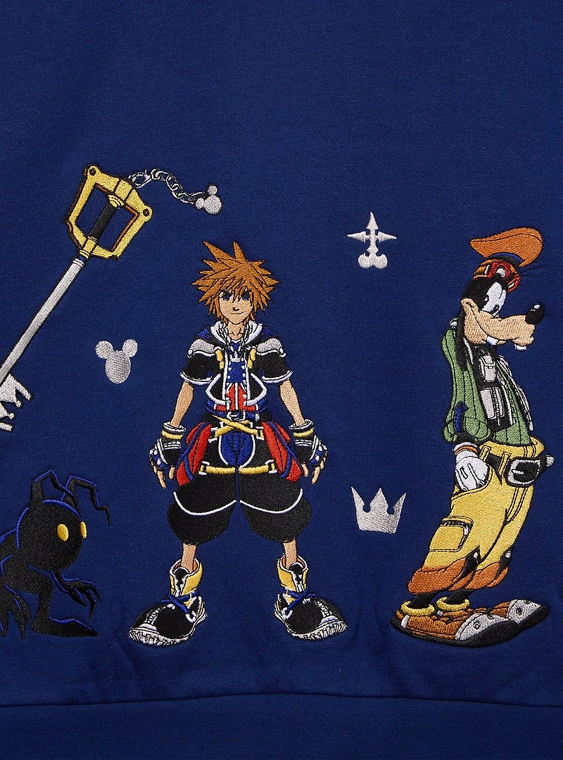 Kingdom Hearts Embroidered Crewneck — BoxLunch Exclusive