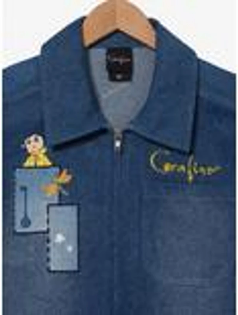 Coraline Icons Patches Women's Denim Jacket - BoxLunch Exclusive