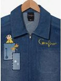 Coraline Icons Patches Women's Denim Jacket - BoxLunch Exclusive
