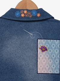 Coraline Icons Patches Women's Denim Jacket - BoxLunch Exclusive