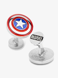 Marvel Captain America Cufflinks and Tie Bar Set