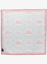 Diet Coke Print Grey Satin Scarf