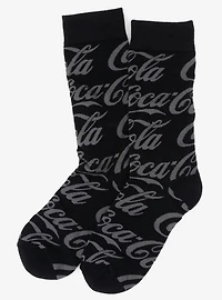Coca-Cola Black Logo Dress Socks