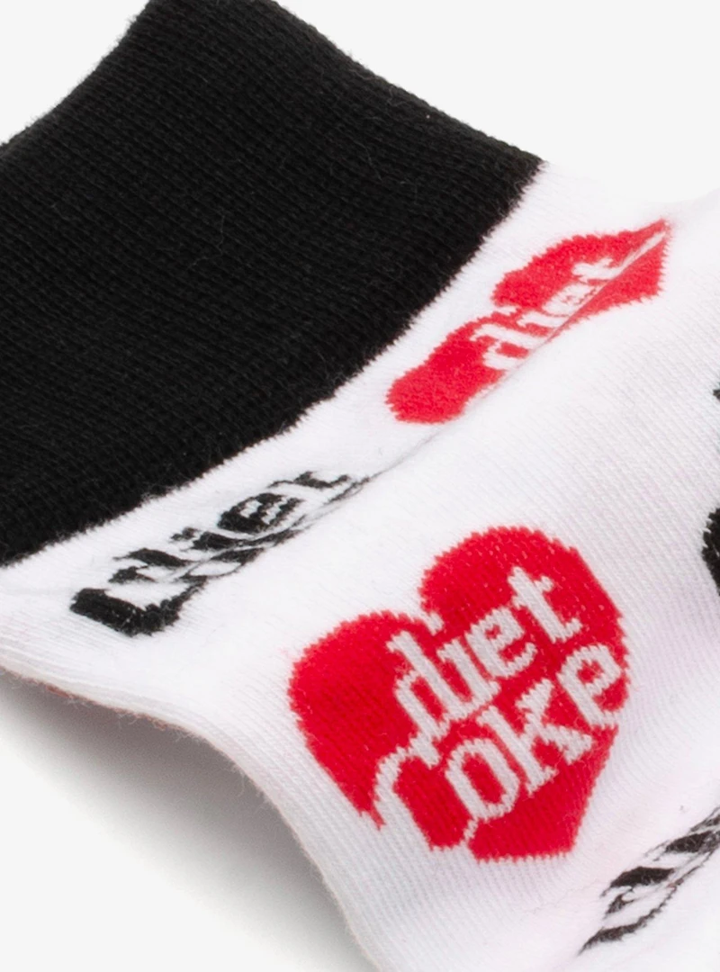 Diet Coke White Dress Socks
