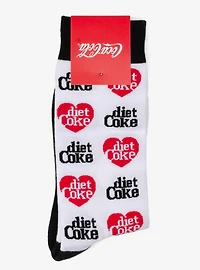 Diet Coke White Dress Socks