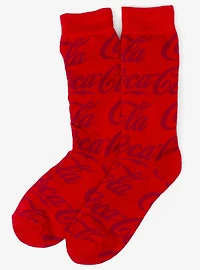 Coca-Cola Red Logo Dress Socks