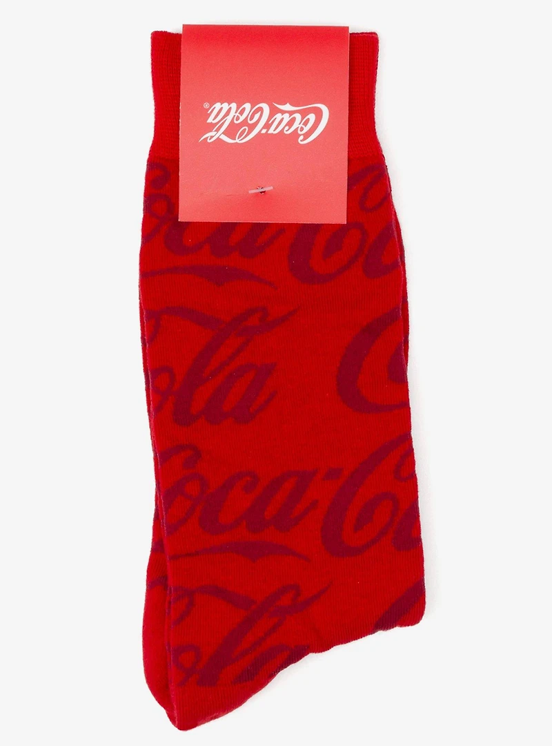 Coca-Cola Red Logo Dress Socks