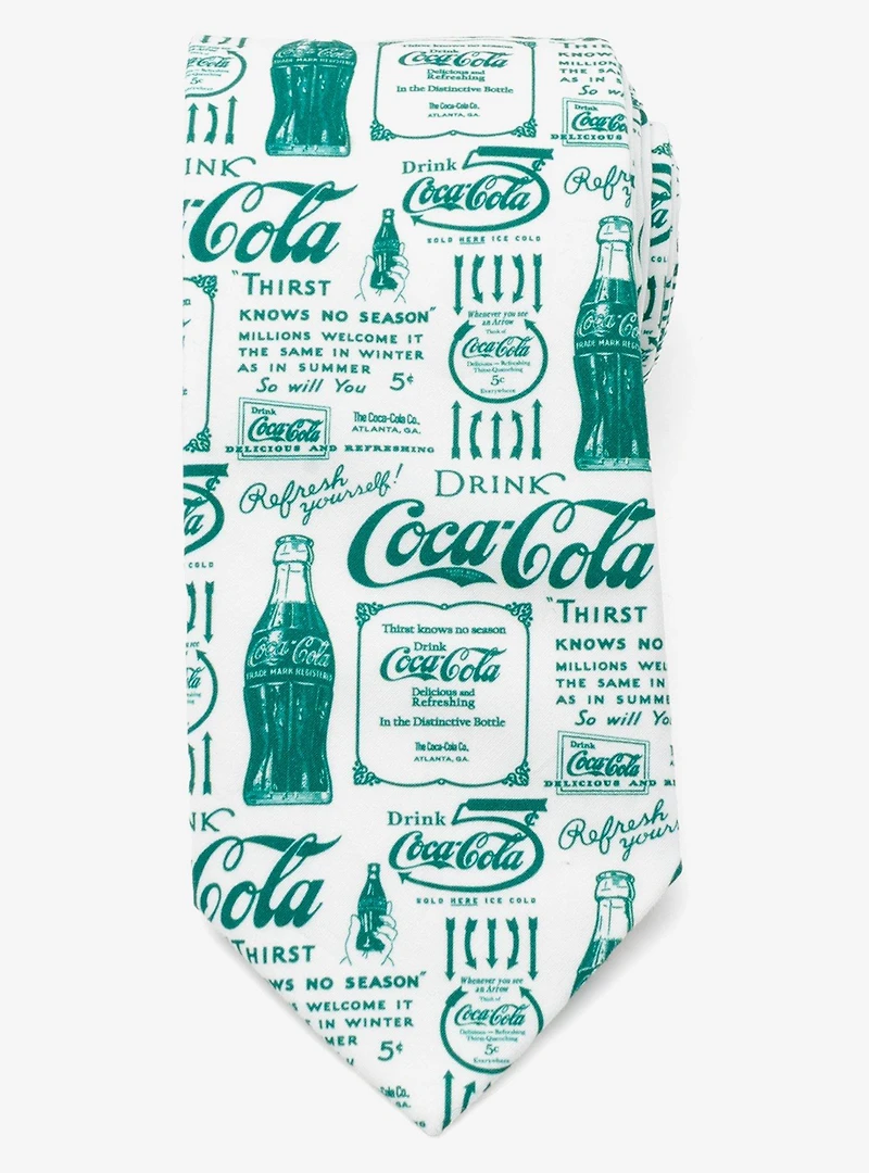 Coca-Cola Green Bottle Men's Tie