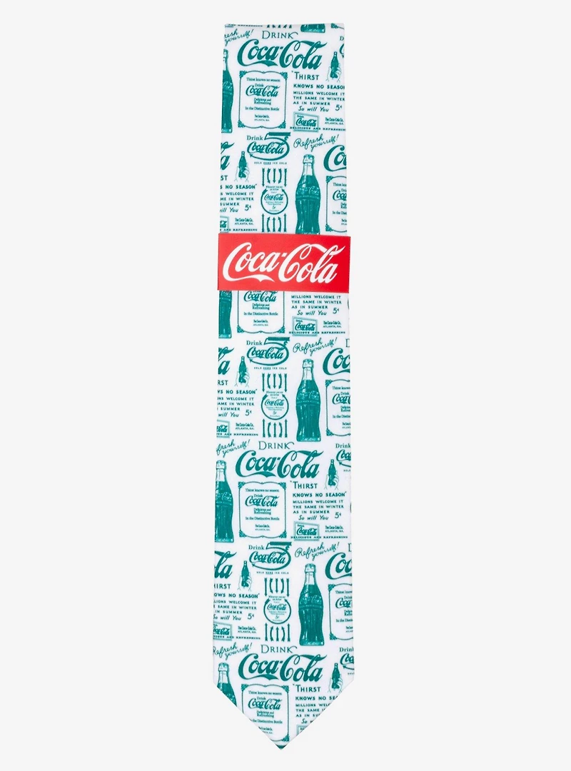 Coca-Cola Green Bottle Men's Tie