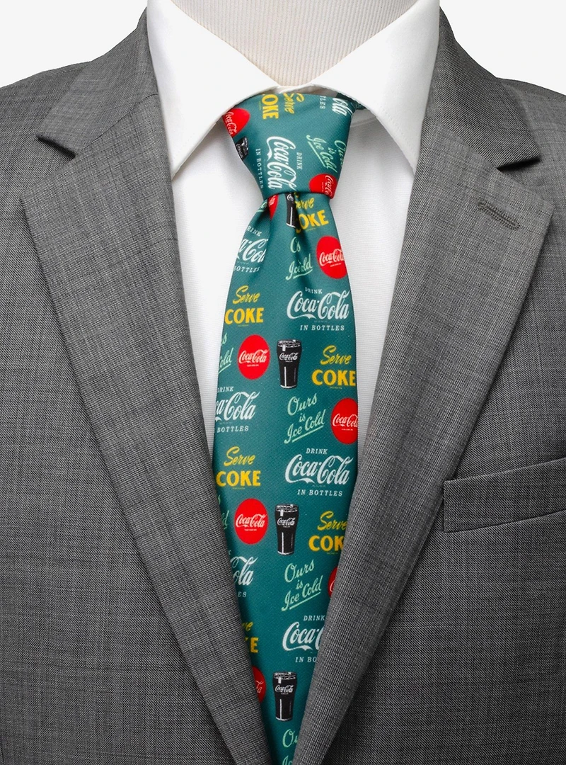 Coca-Cola Green Men's Tie