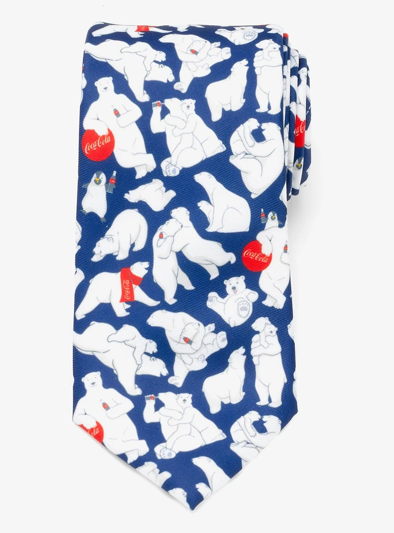 Coca-Cola Polar Bear Navy Blue Men's Tie