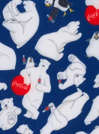 Coca-Cola Polar Bear Navy Blue Men's Tie