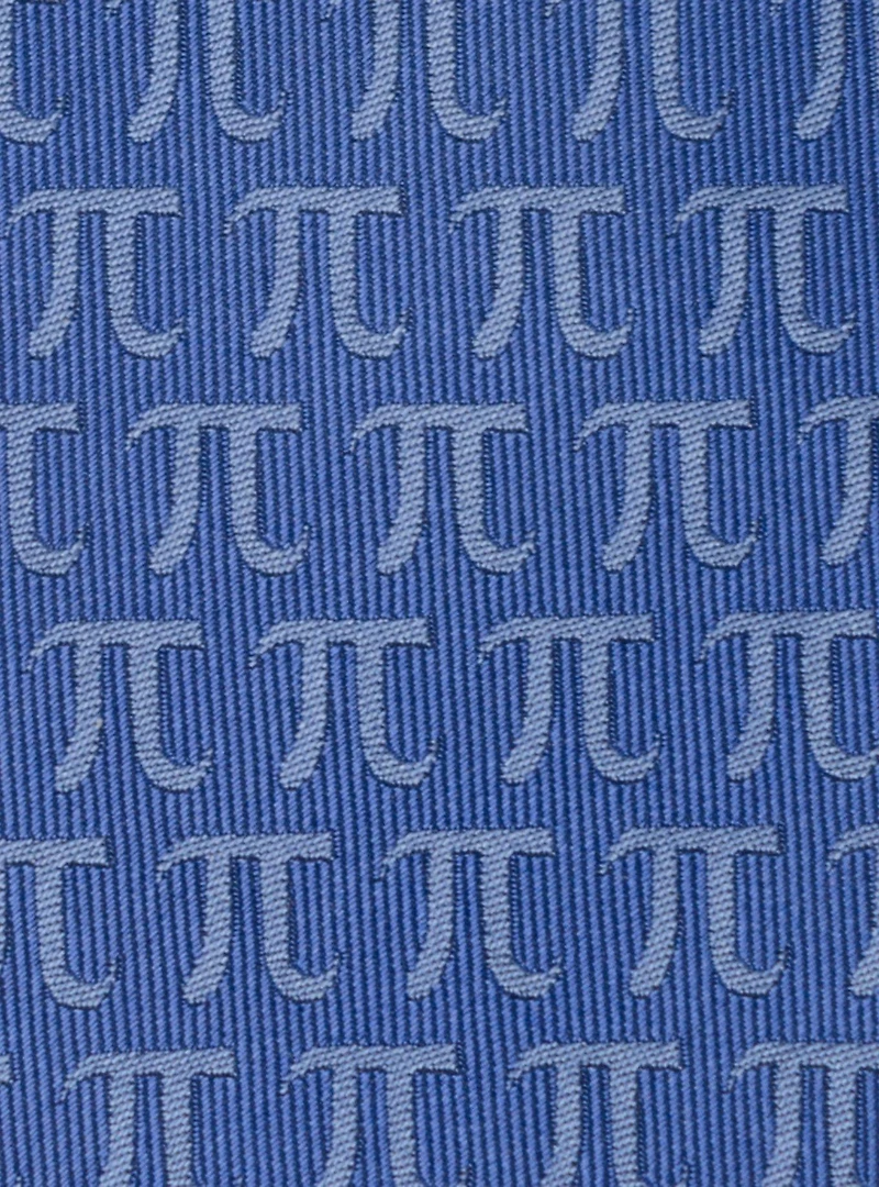 Pi Mathematics Symbol Blue Men's Tie