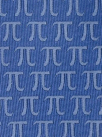 Pi Mathematics Symbol Blue Men's Tie
