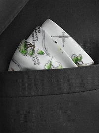 Disney Winnie The Pooh Map Pocket Square