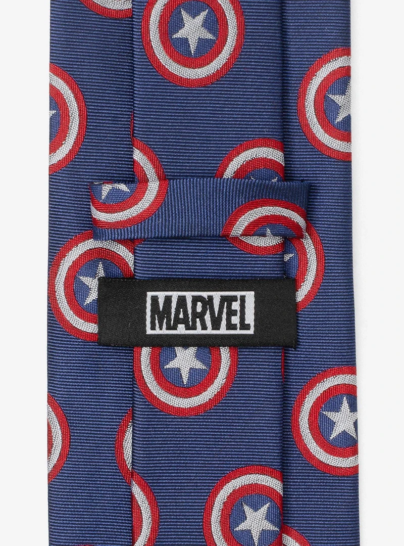 Marvel Captain America Hidden Message Blue Men's Tie