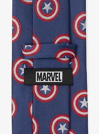 Marvel Captain America Hidden Message Blue Men's Tie
