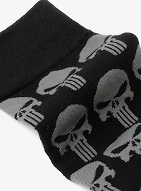 Marvel Punisher Black Socks and Silver Lapel Pin Set
