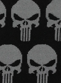 Marvel Punisher Black Socks and Silver Lapel Pin Set